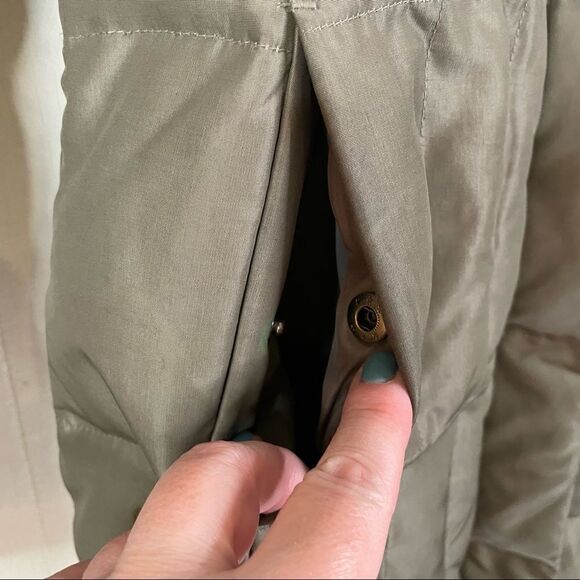 1 Madison Down and Feather Long Puffy Parka Coat Raccoon Trim Hood - Picture 3 of 8